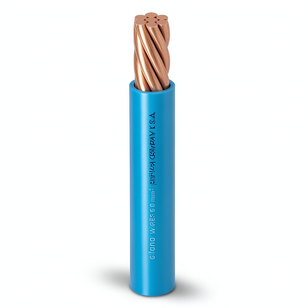 Stranded Copper Single Electrical Wire 6mm2, Heat Resistant PVC Insulated, 450/750V | Al Fanar