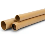 مواسير UPVC مقاس 4 إنش سمك 3.2 مم لون برتقالي