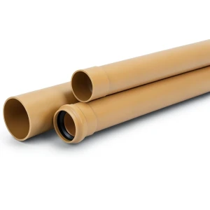 مواسير UPVC مقاس 4 إنش سمك 3.2 مم لون برتقالي