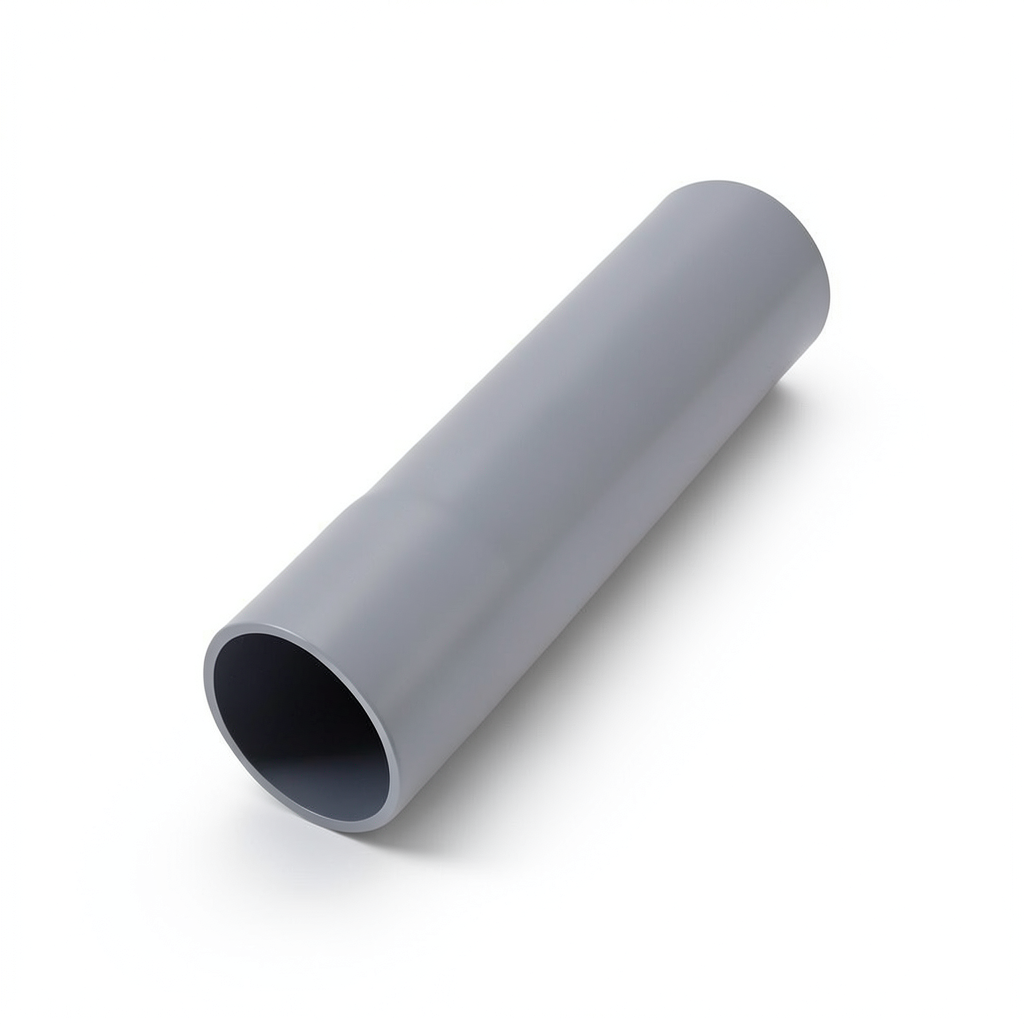 أنابيب UPVC قطر خارجي 125 مم سمك 2.5 مم وزن 1.481 كجم/م رمادي