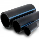 أنابيب HDPE الوطني لشبكات المياه الغير مضغوطة  ضغط 4 بار قطر خارجي 355 مم سمك 7 مم لون اسود