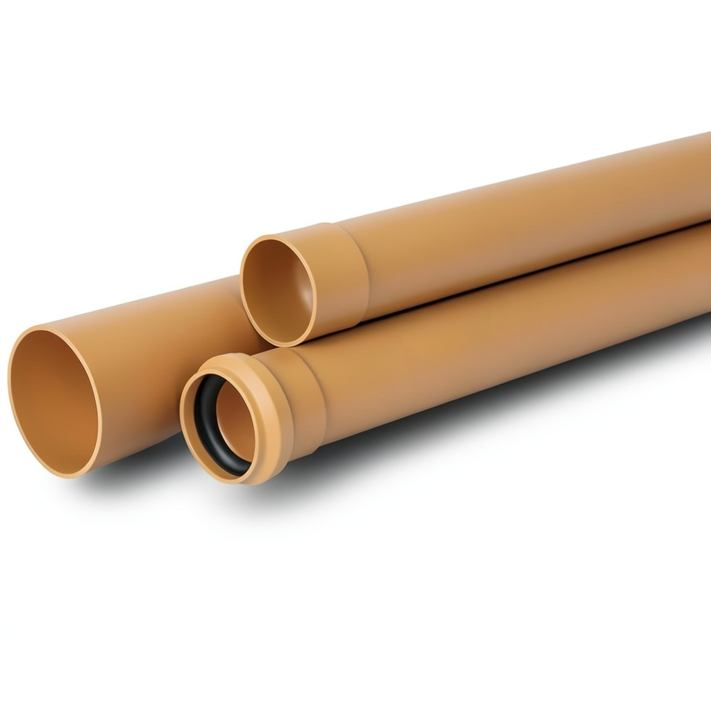 مواسير UPVC مقاس 3 إنش، سمك 3.2 مم، لون برتقالي