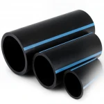 أنابيب HDPE الوطني لشبكات المياه الغير مضغوطة  ضغط 4 بار قطر خارجي 630 مم سمك 12.4 مم لون اسود
