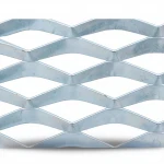 Galvanized Steel Expanded Metal Mesh  [Mazyoon] Thickness 1.5 mm Width 1.22 meter Length 6 meter | Bait Al Tatawor Factory