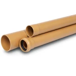 مواسير UPVC مقاس 3 إنش، سمك 3.2 مم، لون برتقالي