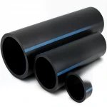 أنابيب HDPE الوطني لشبكات المياه الغير مضغوطة  ضغط 4 بار قطر خارجي 125 مم سمك 2.5 مم لون اسود