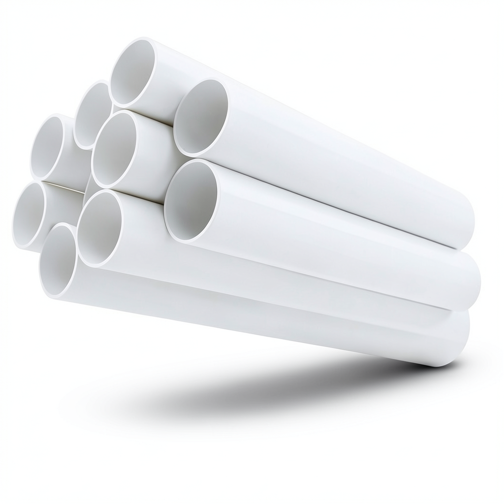 مواسير UPVC مقاس ¼ 1 إنش سمك 3.56 مم لون أبيض