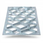 Galvanized Steel Expanded Metal Mesh  [Mazyoon] Thickness 1.7 mm Width 1.22 M Length 3 meter | Bait Al Tatawor Company