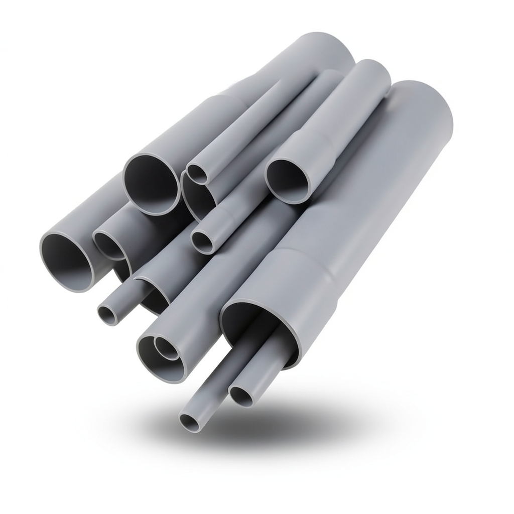UPVC Pipes 2 Inch Size 2 mm Thickness Gray Color