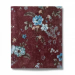 Italian Wallpaper Dark Red Color Floral Design, Size 10mx0.70m, Model rc17021
