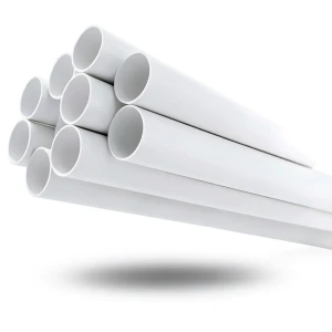 مواسير UPVC مقاس ½ 1 إنش سمك 3.68 مم لون أبيض