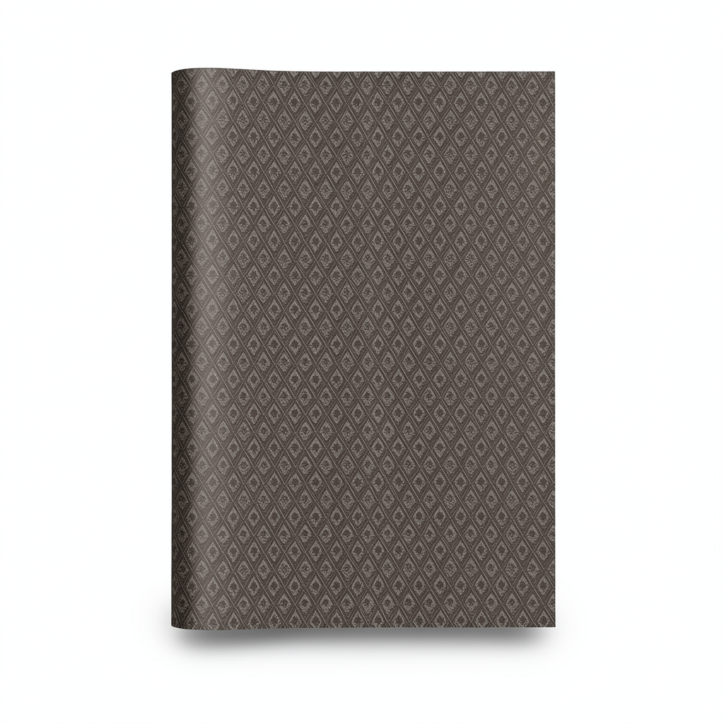 Italian Wallpaper Dark Beige Patterned Design, Size 10m x 0.53m, Model Z21738
