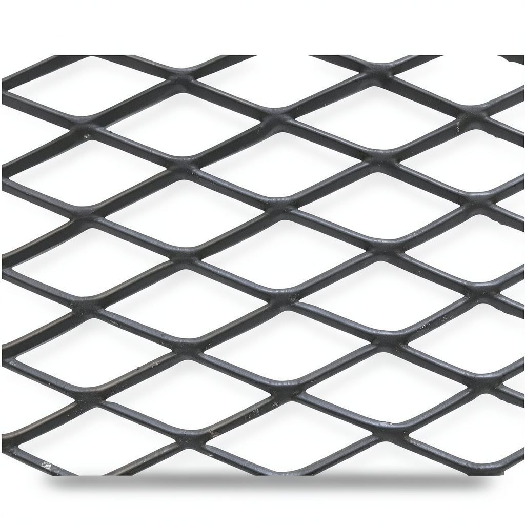 Hot Rolled Black Steel Expanded Metal Mesh Khaleeji 2.7 mm Thickness 1.22 m Width 2 m Length