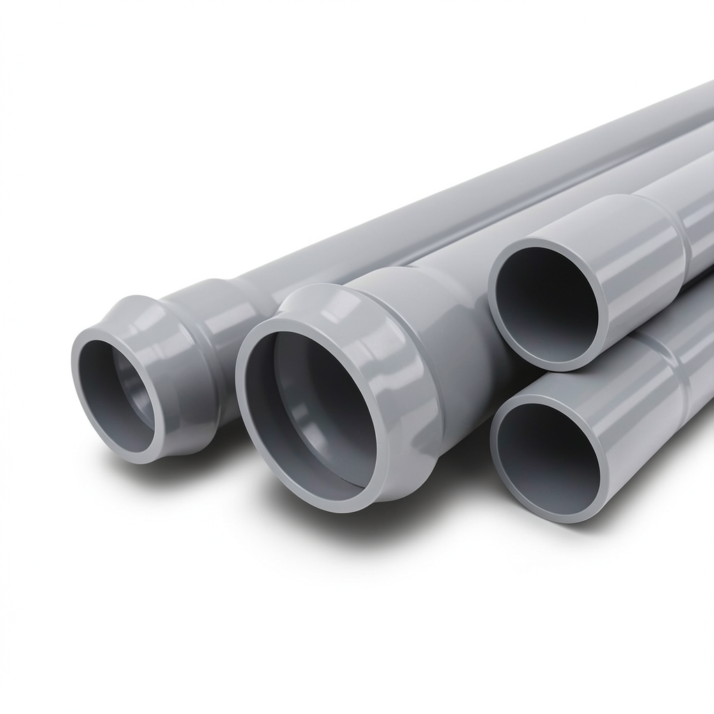 UPVC Pipes Nominal Pressure 20 Bar Outside Diameter 225 mm Thickness 16.6 mm Gray | Al Watania Plastics