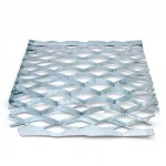 Galvanized Steel Expanded Metal Mesh  [Mazyoon] Thickness 2 mm Width 1.22 M Length 7 meter | Bait Al Tatawor Factory