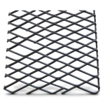 Hot Rolled Black Steel Expanded Metal Mesh 2.7 mm Thickness 1.22x3 m