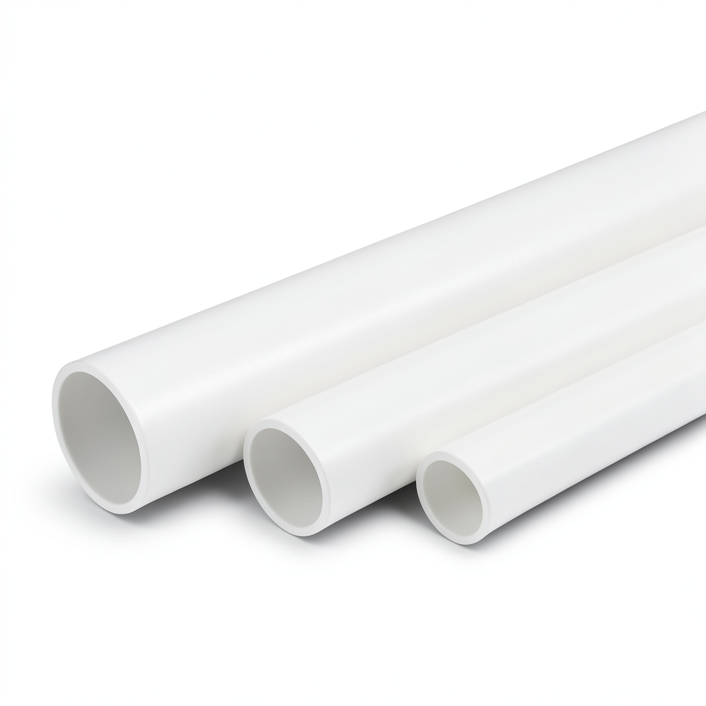 مواسير UPVC جدول 40 مقاس 2 إنش سمك 3.91 مم لون أبيض