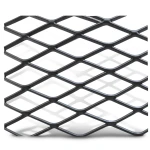 Hot Rolled Black Steel Expanded Metal Mesh Khaleeji 2.7 mm Thickness 1.22 m Width 4 m Length