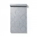 Italian wallpaper classic design size 10m x 1.06m, gray, model 82830
