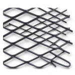 Hot Rolled Black Steel Expanded Metal Mesh 2.7 mm Thickness 1.22m Width 5m Length