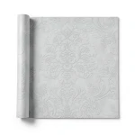 Italian Wallpaper 10m x 0.53m Pale Grey, Model 21113