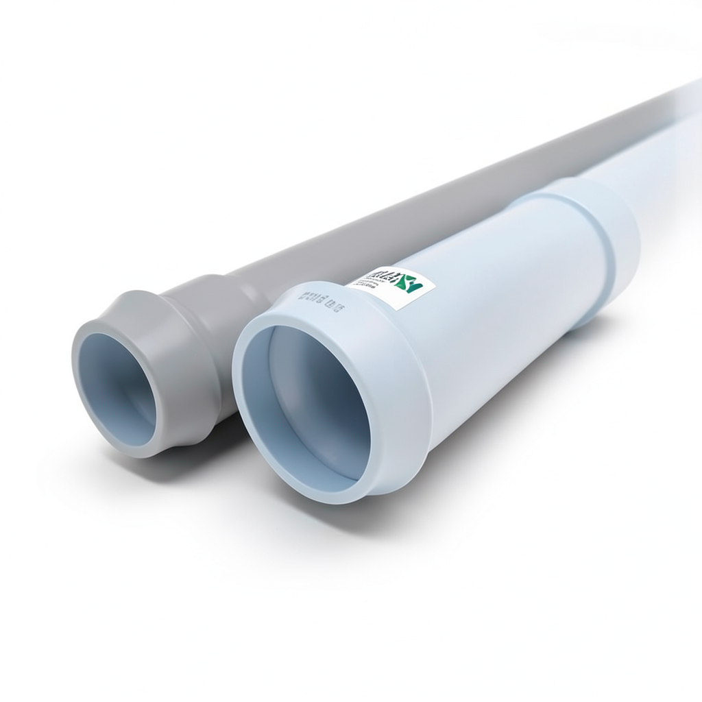 UPVC Pipes Water Installations Nominal Pressure 25 Bar Outside Diameter 110 mm Thickness 10.0mm Gray | Al Watania Plastics