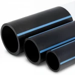 مواسير HDPE الوطني لشبكات المياه ذات الضغط العالي  ضغط 6 بار قطر خارجي 110 مم سمك 3.2 مم لون اسود