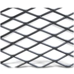 Hot Rolled Black Steel Expanded Metal Mesh Khaleeji 2.3 mm Thickness 1.22x6 m