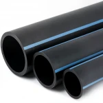 مواسير HDPE الوطني لشبكات المياه ذات الضغط العالي  ضغط 6 بار قطر خارجي 140 مم سمك 4.1 مم لون اسود