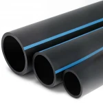 مواسير HDPE الوطني لشبكات المياه ذات الضغط العالي  ضغط 6 بار قطر خارجي 225 مم سمك 6.6 مم لون اسود