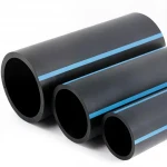 أنابيب HDPE الوطني لشبكات المياه الغير مضغوطة  ضغط 4 بار قطر خارجي 630 مم سمك 12.4 مم لون اسود
