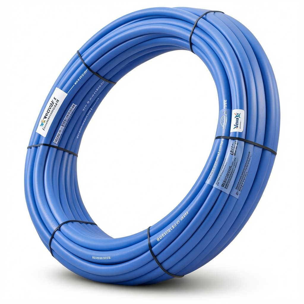 أنابيب HDPE نيبروبلاست PE 80 ضغط 3.2 بار قطر خارجي 125 مم سمك 3.1 مم لون ازرق | نيبروبلاست