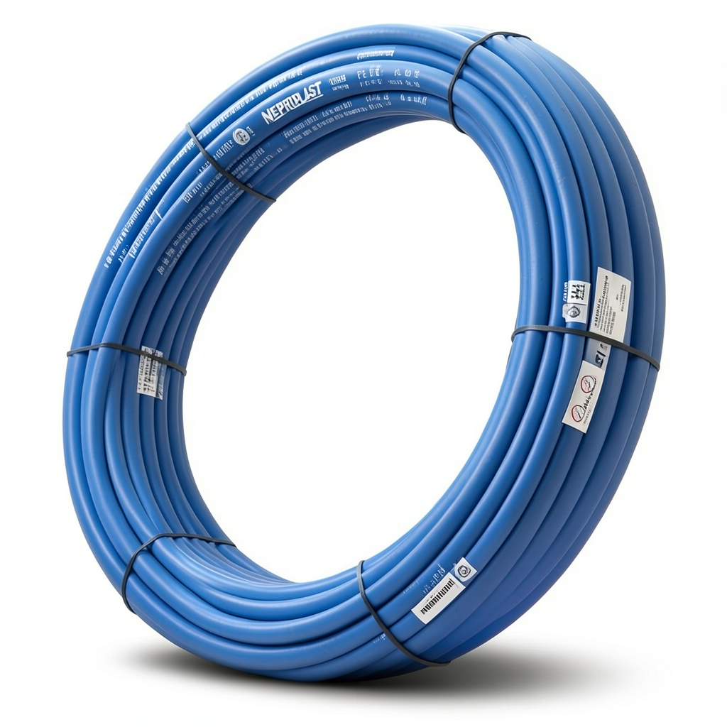 أنابيب HDPE نيبروبلاست PE 100 ضغط 4 بار قطر خارجي 63 مم سمك 1.8 مم لون ازرق | نيبروبلاست
