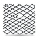 Hot Rolled Black Steel Expanded Metal Mesh Khaleeji 2.7 mm Thickness 1.22 m Width 2 m Length