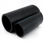 مواسير HDPE الوطني لشبكات المياه ذات الضغط العالي  ضغط 6 بار قطر خارجي 450 مم سمك 13.2 مم لون اسود