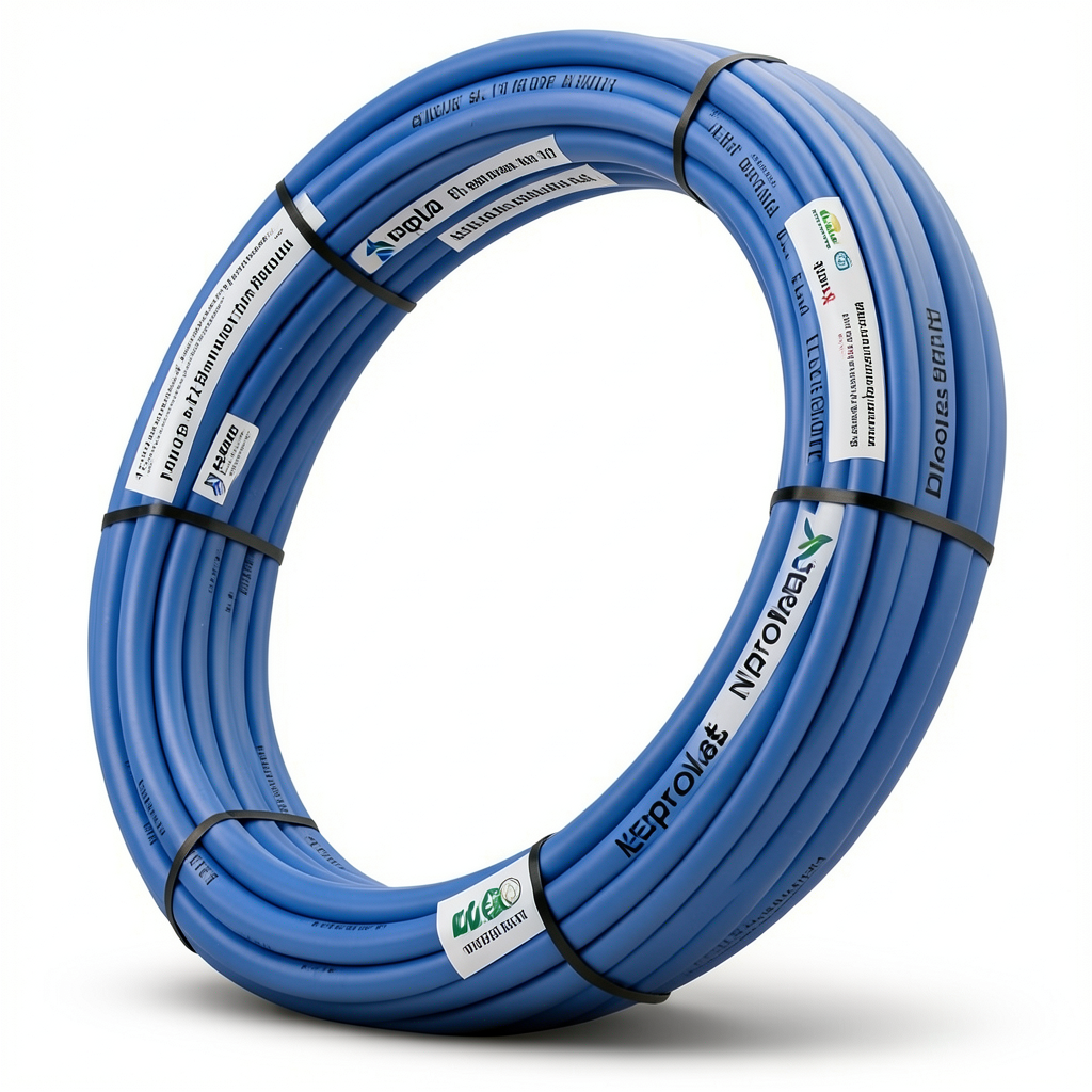 أنابيب HDPE نيبروبلاست PE 100 ضغط 4 بار قطر خارجي 90 مم سمك 2.2 مم لون أزرق | نيبروبلاست