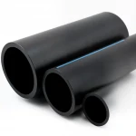 مواسير HDPE الوطني لشبكات المياه ذات الضغط العالي  ضغط 6 بار قطر خارجي 110 مم سمك 3.2 مم لون اسود