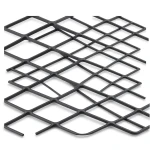 Hot Rolled Black Steel Expanded Metal Mesh 2.7 mm Thickness 1.22x3 m