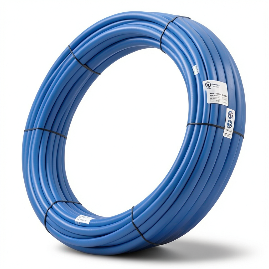 أنابيب HDPE نيبروبلاست PE 100 ضغط 4 بار قطر خارجي 125 مم سمك 3.1 مم لون ازرق | نيبروبلاست