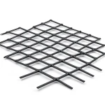 Hot Rolled Black Steel Expanded Metal Mesh Khaleeji 2.7 mm Thickness 1.22 m Width 4 m Length