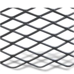 Hot Rolled Black Steel Expanded Metal Mesh 2.7 mm Thickness 1.22m Width 5m Length