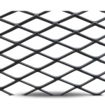 Hot Rolled Black Steel Expanded Metal Mesh Khaleeji 2.8 mm Thickness 1.22x6 m
