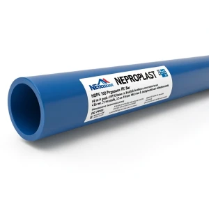 مواسير HDPE PE 100 ضغط 4 بار قطر 140 مم سمك 3.5 مم لون أزرق | نيبروبلاست