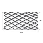 Hot Rolled Black Steel Expanded Metal Mesh Khaleeji Thickness 2.7 mm Width 1.22 m Length 6 m