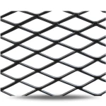 Hot Rolled Black Steel Expanded Metal Mesh Khaleeji 2.7 mm Thick 1.22m Width 7m Length