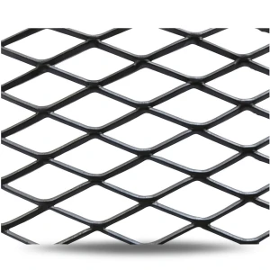 Hot Rolled Black Steel Expanded Metal Mesh Khaleeji 2.7 mm Thick 1.22m Width 7m Length