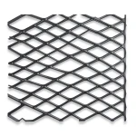 Hot Rolled Black Steel Expanded Metal Mesh Khaleeji 2.8 mm Thickness 1.22x1 m
