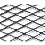 Hot Rolled Black Steel Expanded Metal Mesh 3 mm Thick 1.22x2 m
