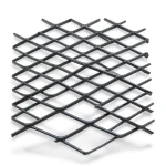 Hot Rolled Black Steel Expanded Metal Mesh Khaleeji 2.8 mm Thickness 1.22 m Width 2 m Length