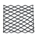 Hot Rolled Black Steel Expanded Metal Mesh Khaleeji 2.8 mm Thickness 5m Length 1.22m Width